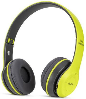 Techobucks Rich Bass P-47 (2-in-1) Bluetooth Wired and Wireless Headset|3D Stereo Sound|Sports Earphone|foldable & Adjustable Headphone MP3 Player