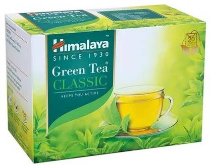 HIMALAYA GREEN TEA CLASSIC 20 TEA BAGS ( 2 G EACH ) PACK OF 3