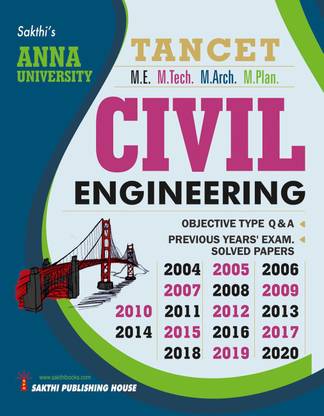 Tancet Civil Engineering Previous Years Exam Solved Papers