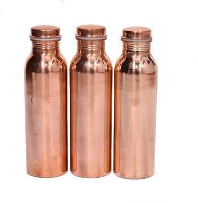 YAHS Copper Water Bottles Combo Pack of 3 1000 ml Bottle