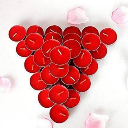 Nyrwana Scented Teallight Candles Pack of 250Candle (Red, Pack of 250 Candle