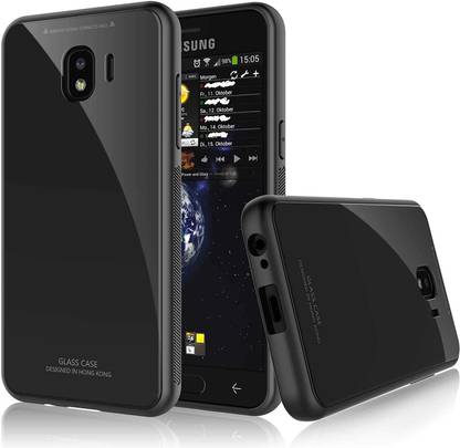 Samsung Galaxy J4 Glass, Rubber Back Cover