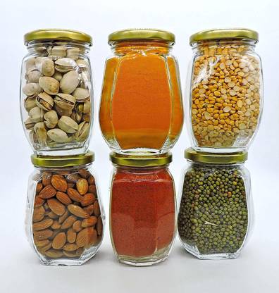 Ware Square Glass Grocery Container  - 400 ml