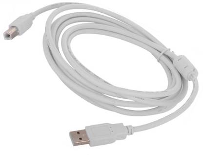 Fedus Micro USB Cable 3 m usb A to B printer cable 3Meter Micro USB Cable (Compatible with printer, scanner, White)