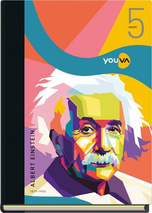 NAVNEET Youva Case Bound 5 Subject Book 18.5x24.7 cm Regular Notebook Single Line 400 Pages