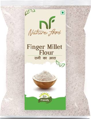 Nature food Best Quality Finger Millet Flour/ Ragi Atta - 4KG Pack