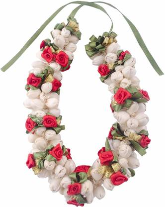 VinshBond Mogra Gajra Bun Flower Hair Gajra Bun Mogra Gajra Juda Bun Hair Accessories for Women in Multicolor Pack of 1 Bun