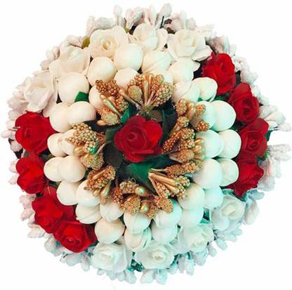 GuruEmbellish Hair Accessories Wedding Hair Jewellery Indian Bollywood Style Hair Gajra/Veni, Pack of 1 Hair Accessory Set