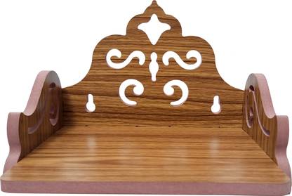 spiffymart Wall Hanging Product Singhasan curve design Temple for God, Laddu Gopal Sinhasan for Pooja Mandir, Singhasan for Diwali, Durga Pooja, Navratri, Ganesh Chaturthi Engineered Wood Home Temple (Height: 13.97 Engineered Wood Home Temple