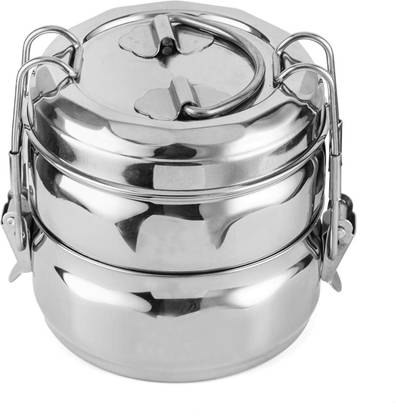 AXOLOTL High Grade Stainless Steel 2 tier Lunch Box 2 Containers Lunch Box