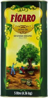 FIGARO Olive Oil Tin, 5L Olive Oil Tin