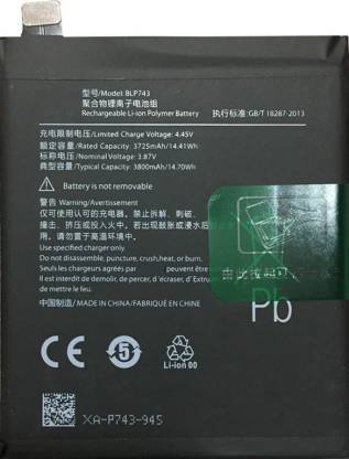 RAPPER Mobile Battery For  Oneplus 7T