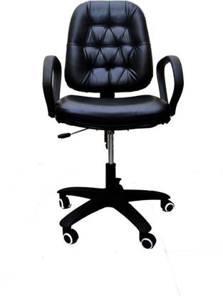 COMFORTEX OFFICE/STUDY/COMPUTER CHAIR WITH ERGONOMIC DESIGN FOR EXTRA COMFORT Leather Office Arm Chair