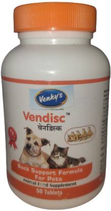 venky's pet VENDISC BACK SUPPORT FORMULA FOR DOGS & CATS 50 TABS Pet Health Supplements