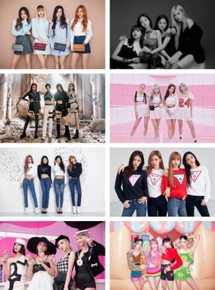 Pack of 8 BLACKPINK K-Pop Band Girls Groups Photos Photographic Paper