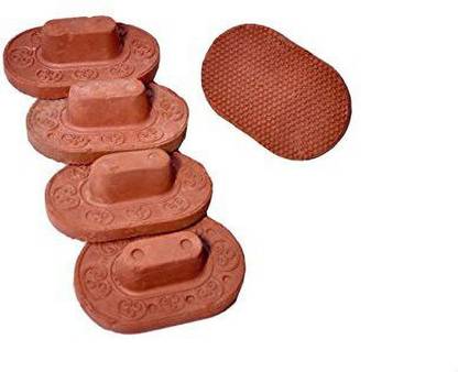 Newai Clay/Terracotta Foot Scrubber Pack of 5pcs