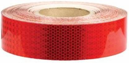 Just Rider Reflective Tape Self Adhesive Warning Tape for Trucks Trailers Car Park Waterproof Self-Adhesive Trailer Reflector Tape-Reflective Tape 51 mm x 3 m Red Reflective Tape