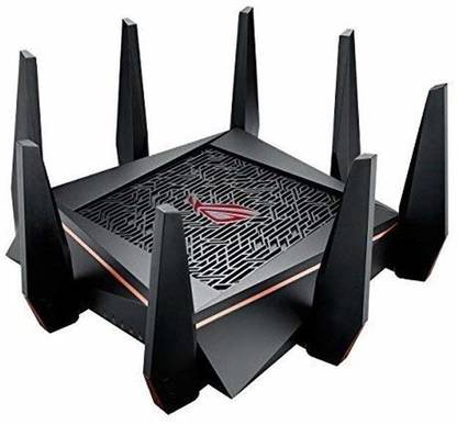 ASUS GT-AC5300 Wireless Router 2.1 GHz 1900 Mbps Wifi Speed Tri Band External Antenna Ethernet (Cable Broadband), Both (Ethernet and ADSL), ADSL (Telephone)