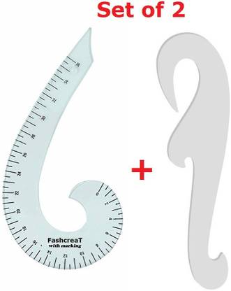 Fashcreat French curve with shoulder curve Ruler