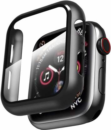 INCLU Screen Guard for Apple Watch SE (GPS) 44mm built-in Screen Protector With Bumper Case Cover Set  