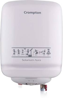 Crompton SWH 1306 Solarium Aura 06-Litre Storage Water Heater (Ivory) 6 L Storage Water Geyser