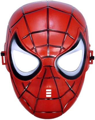 KREDZSTAY Spider Mask LED Light Spider Mask for Boys Kids Superhero Mask - Pack of 1 Party Mask