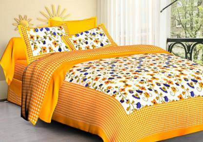 180 TC Cotton Double Bedsheet