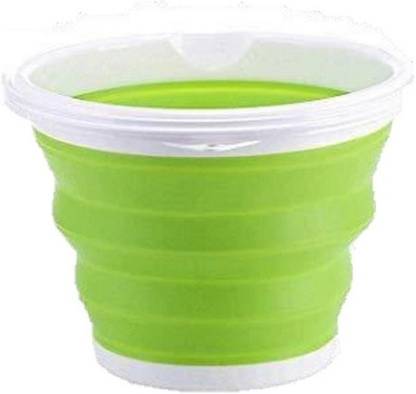 सबज   Foldable Silicone Buckets Balti for multipurpose 5Ltr (Pack of 1) 5 L सिलिकॉन बाल्टी