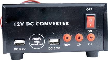 ElectroPhysics 12V 200 Watts DC To AC Converter For Cars With Usb Charging Car Inverter
