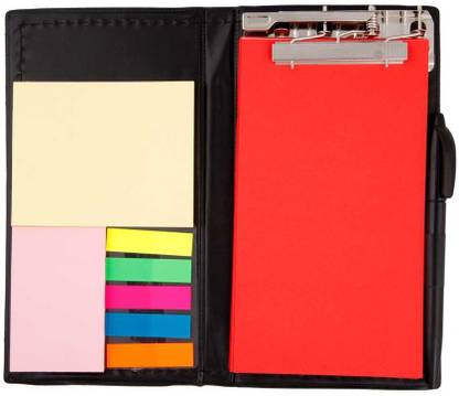 COI Memo Note Pad/Memo Note Book with Sticky Notes & Clip Holder in Diary Style (Crimson Red) Pocket-size Planner/Organizer UNRULED 50 Pages