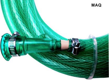 MAQ 10 Meter 1/2" Inch PVC Green Braided Suitable For Gardening, Car, Bike Wash & Multi-Purpose 0.5 Inch Hose Pipe