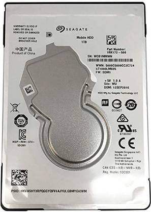Seagate 1 TB Laptop 1 TB Laptop Silver SATA Internal Hard Disk Drive (HDD) (Thin 1 TB HDD ST1000LM035)