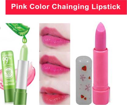 Kiss Beauty Pink Chainging Lipstick Set of 2