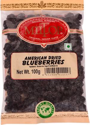 MilTop American dried blueberries, 100gm Blueberry