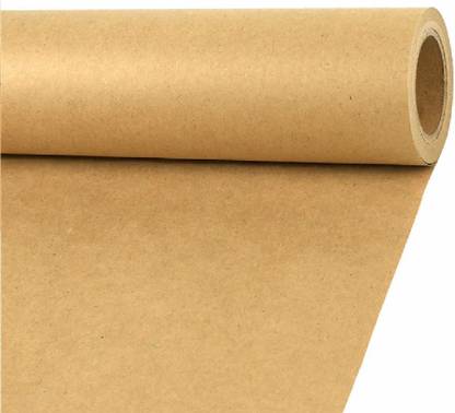K K Industrial 1 Kraft paper 30 inch Kraft Liner Paper Roll 5 meter Pack (Brown) 70 gsm Craft paper
