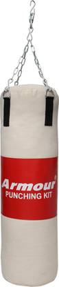 ARMOUR BOXING BAG UNFILLED CANVAS 60 INCH RED Hanging Bag
