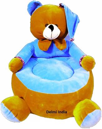 Delmi India Soft & Stuffed Teddy Design Baby Sitting Chair for Kids  - 42 cm