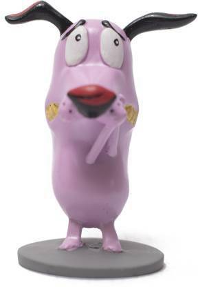 Zen enterprises Cowardly Dog 3inch Miniature Figurine Cartoon network Handmade Fragile