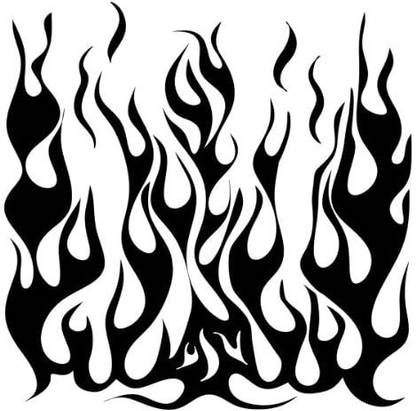 Crafters Workshop Templates 6"X6"-Flames