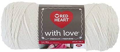 Red Heart With Love Yarn, Eggshell