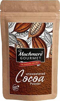 Muchmore Gourmet 100 % organic Cocoa Powder for cake baking (Natural & Unsweetened) for chocolate making , chocolate drinks / Cake & Bread , Baking Cocoa Powder (1 Kg ) Premium Quality Easy Store Stand up pouch Pack Cocoa Powder