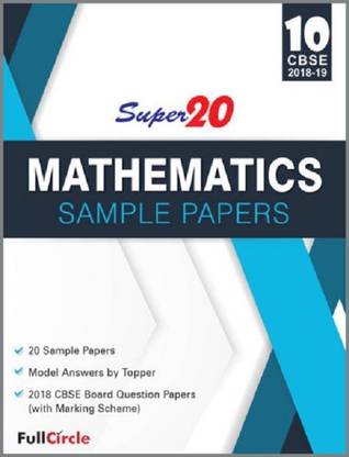 Super20 Mathematics Sample Papers Class 10th Cbse 2018-19