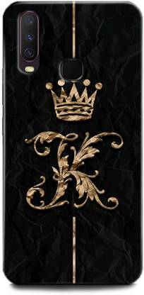 WallCraft Back Cover for Vivo Y17, Vivo 1902 K, K LETTER, K NAME, KING, ALPHABET, DESIGN