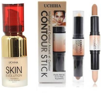 Uchiha Skin Evolution Foundation & Contour Stick Highlighter