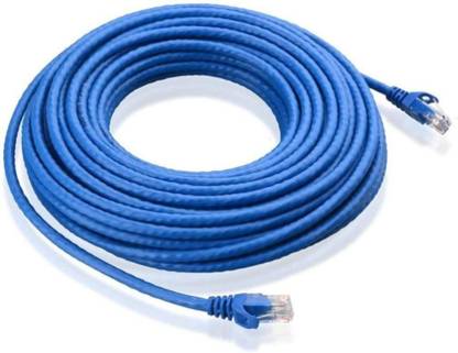 Sadow Patch Cable 10 m 10 Meter RJ45 Cat6 Ethernet LAN Cable Internet Patch Cord Straight Network Wire with Gold Plated Connectors for Computer, Laptop, Modem, Router, Switches