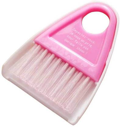 Right Products Multipurpose Plastic Mini Dustpan/Supdi and Broom Cleaning Set with Magnet Plastic Dustpan