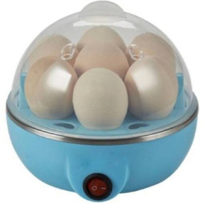 Multifunction Poach Boil Electric Egg Cooker Boiler Steamer Blue