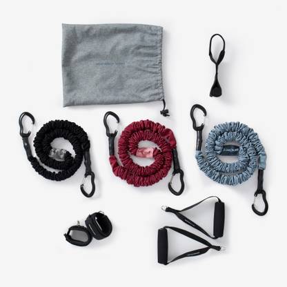 NYAMBA by Decathlon Elastic Band Kit with Handles Tonetubekit Resistance Tube Resistance Tube