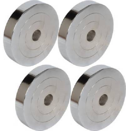 srishti enterprises 4 kg Pair of 1 KG * 4 Steel Gym Plates, Dumbbell Plates Home Gym Combo
