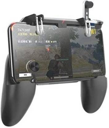 Loyal's 3 In 1 Pubg Free Fire Cod Mobile Remote Controller W-11 + Gamepad Trigger 4 Finger Holder Handle Joystick Triggers For All Android Smart Phones, I Phones  Gamepad